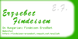 erzsebet findeisen business card